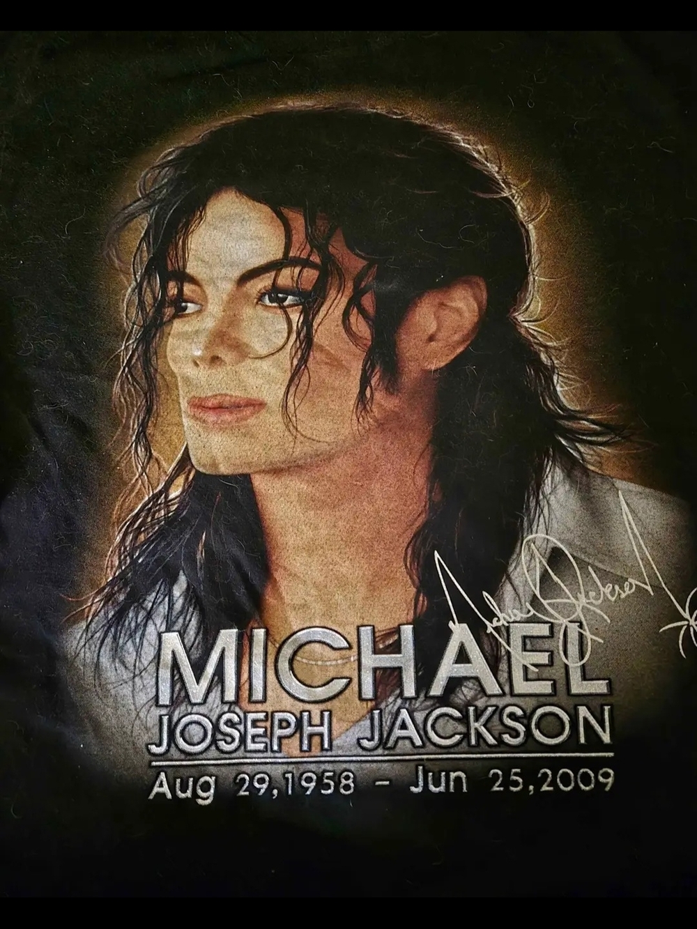 RARE Black Graphic Michael Jackson Tribute Tee